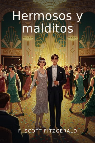 Hermosos y malditos by F. Scott Fitzgerald — book cover