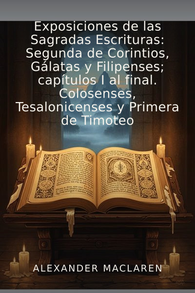 Exposiciones de las Sagradas Escrituras: Segunda de Corintios, Gálatas y Filipenses; capítulos I al final. Colosenses, Tesalonicenses y Primera de Timoteo by Alexander Maclaren — book cover