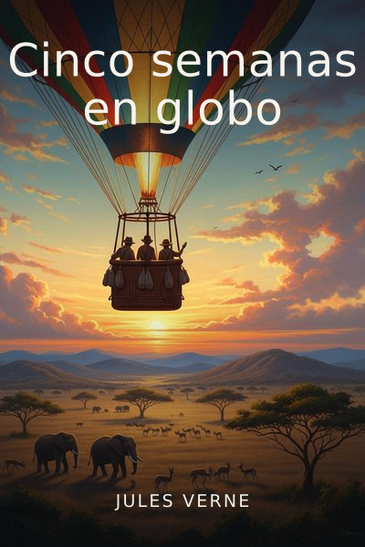 Portada de Cinco semanas en globo