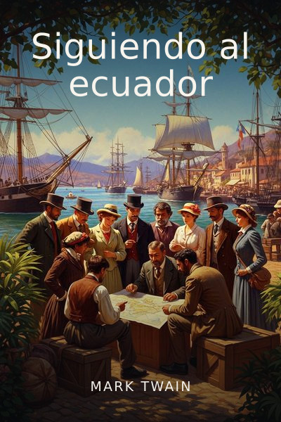 Siguiendo al ecuador by Mark Twain — book cover