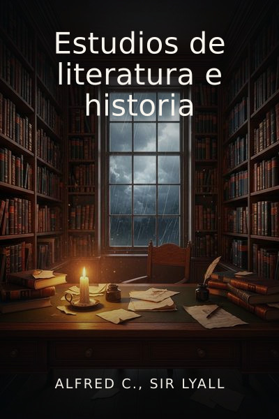 Estudios de literatura e historia by Alfred C., Sir Lyall — book cover