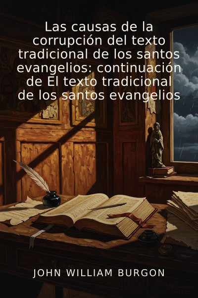 Las causas de la corrupción del texto tradicional de los santos evangelios: continuación de El texto tradicional de los santos evangelios by John William Burgon — book cover