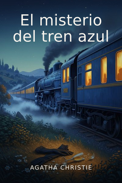Portada de El misterio del tren azul