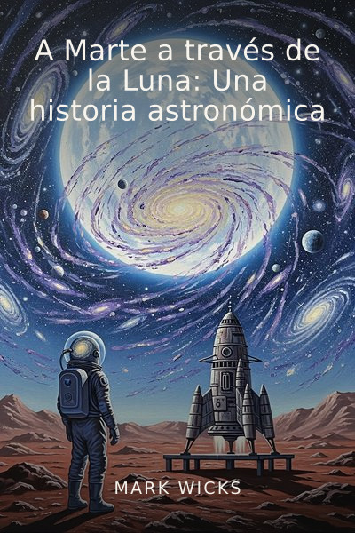 A Marte a través de la Luna: Una historia astronómica by Mark Wicks — book cover