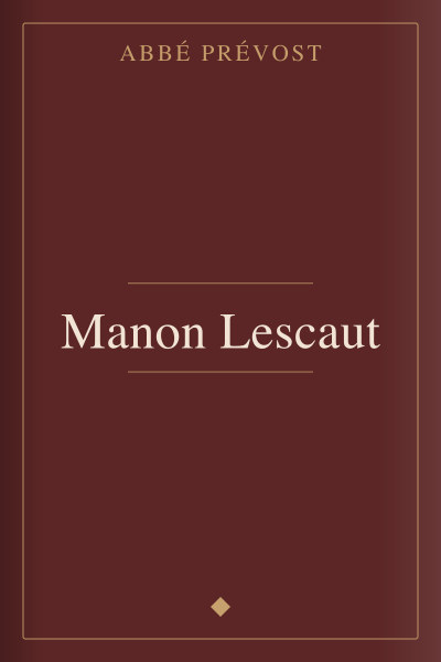 Manon Lescaut by abbé Prévost — book cover