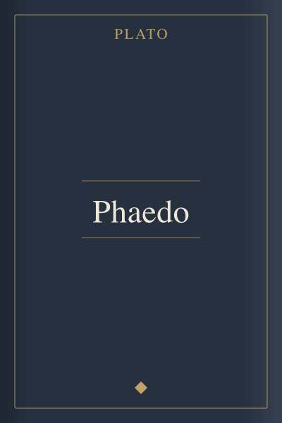 Phaedo by Plato — book cover