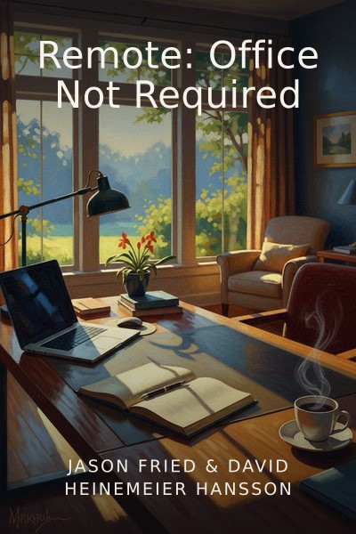 Remote: Office Not Required by Jason Fried & David Heinemeier Hansson — book cover