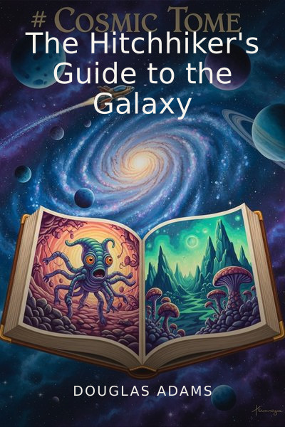 The Hitchhiker's Guide to the Galaxy by Douglas Adams — book cover