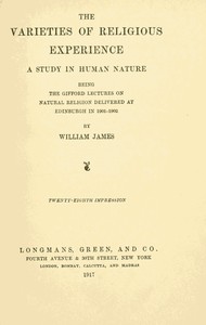The Varieties of Religious Experience by William James — book cover