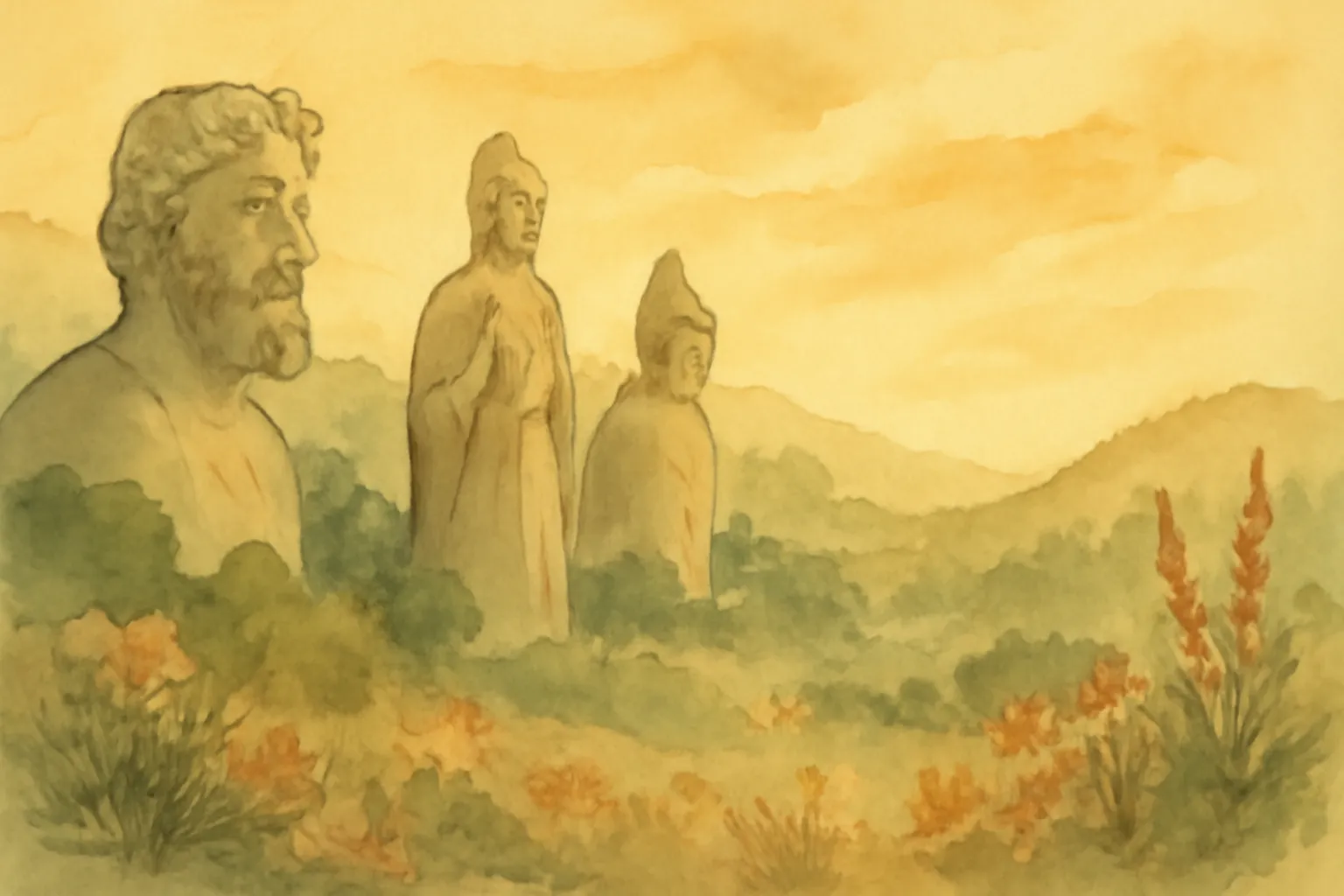 Ilustración de Un libro de mitos