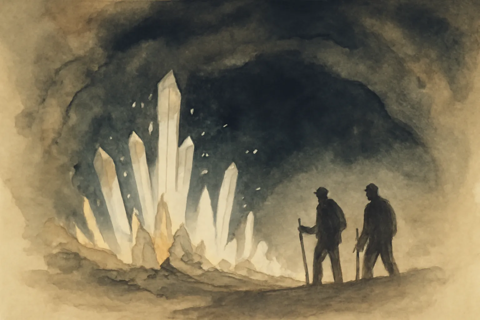 Illustration from A Journey into the Interior of the Earth