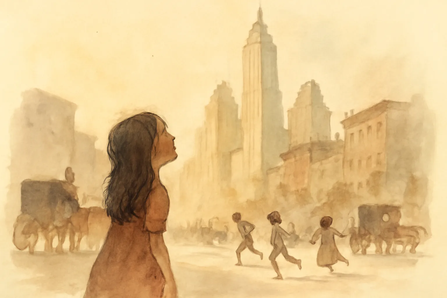 Illustration from A Little Girl of Long Ago; Or, Hannah Ann: A Sequel to a Little Girl in Old New York