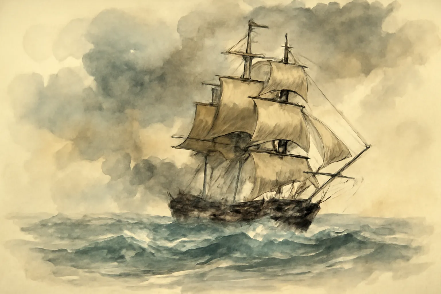 Ilustración de Un marinero del rey Jorge
