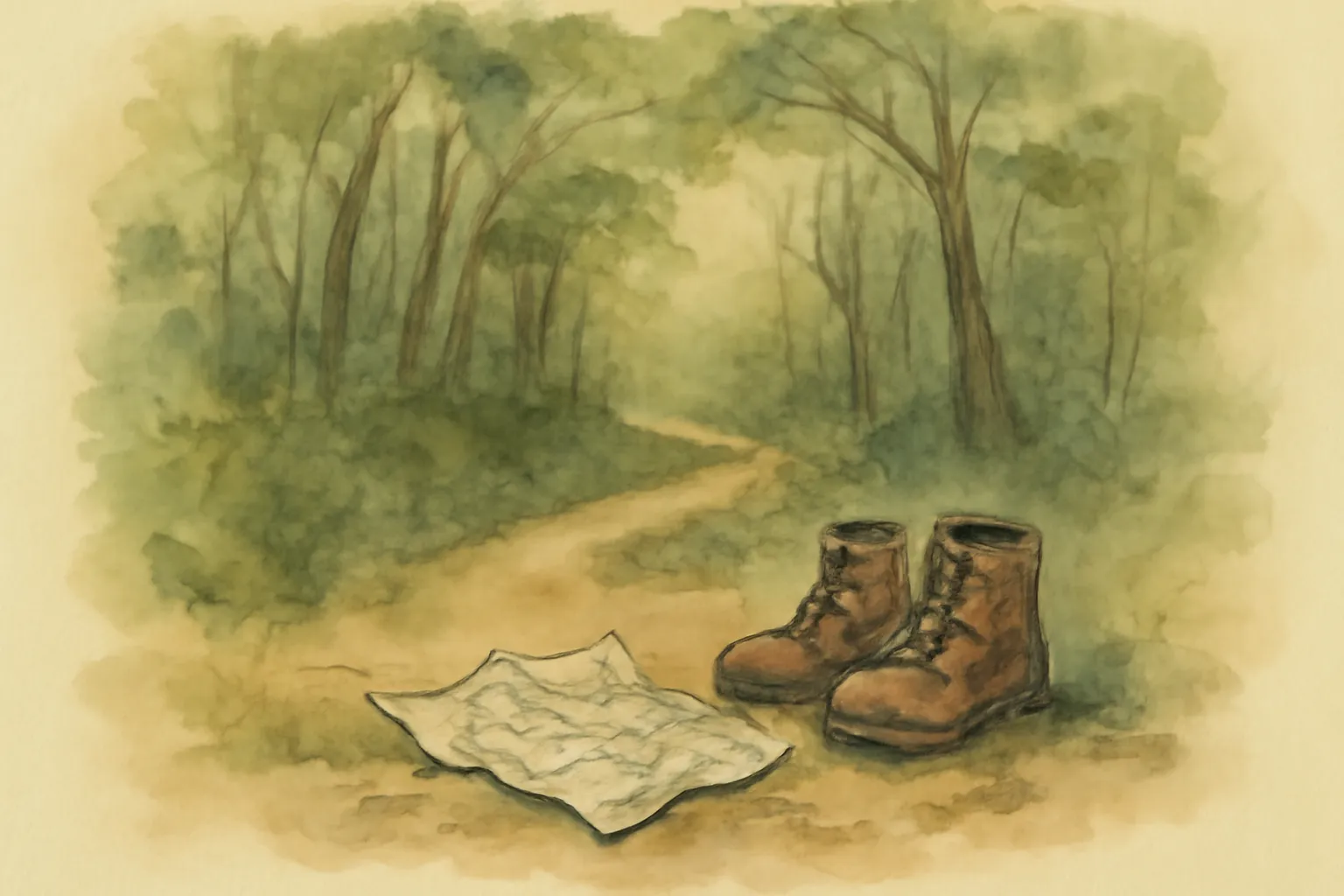 Illustration for A Walk in the Woods