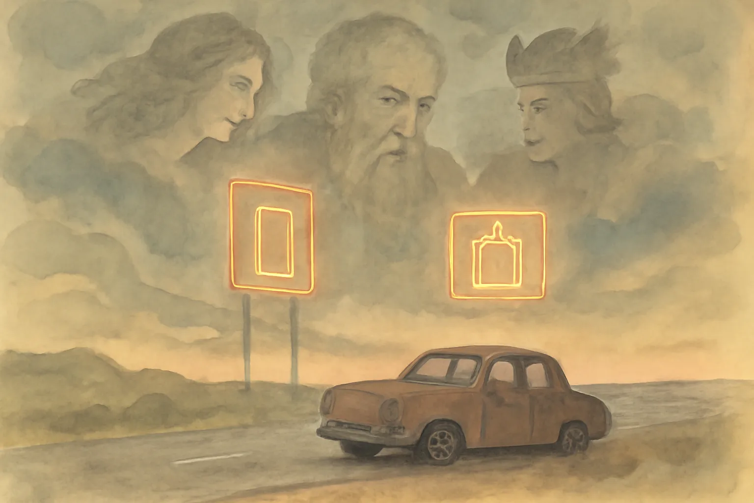 Illustration for American Gods