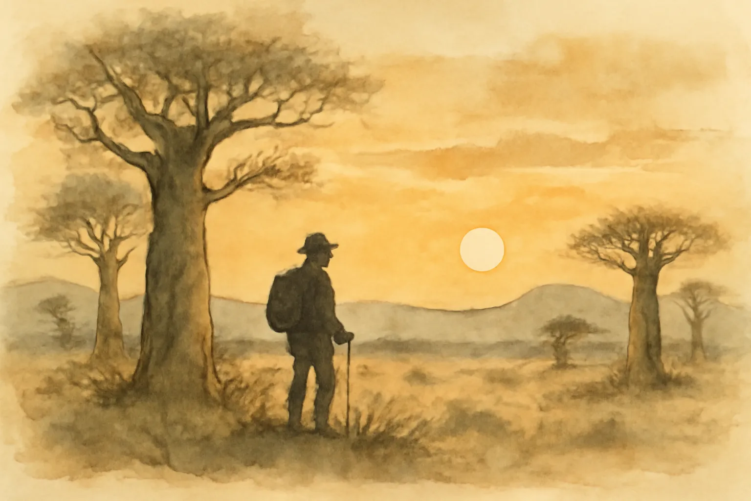 Ilustración de Una aventura africana
