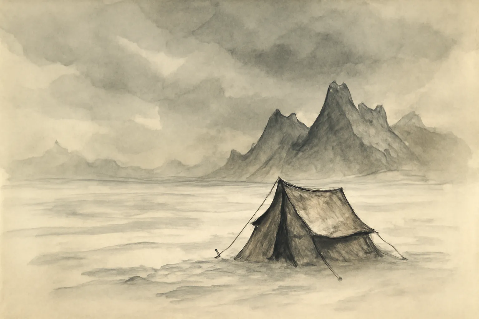 Ilustración de En las montañas de la locura