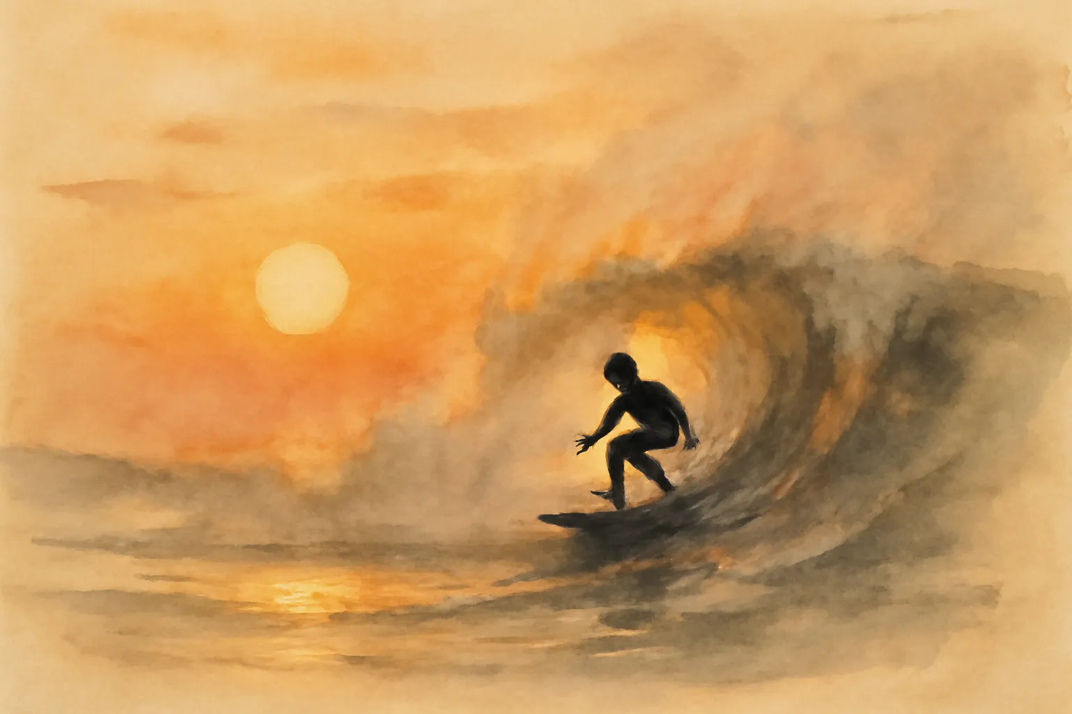 Illustration for Barbarian Days: A Surfing Life