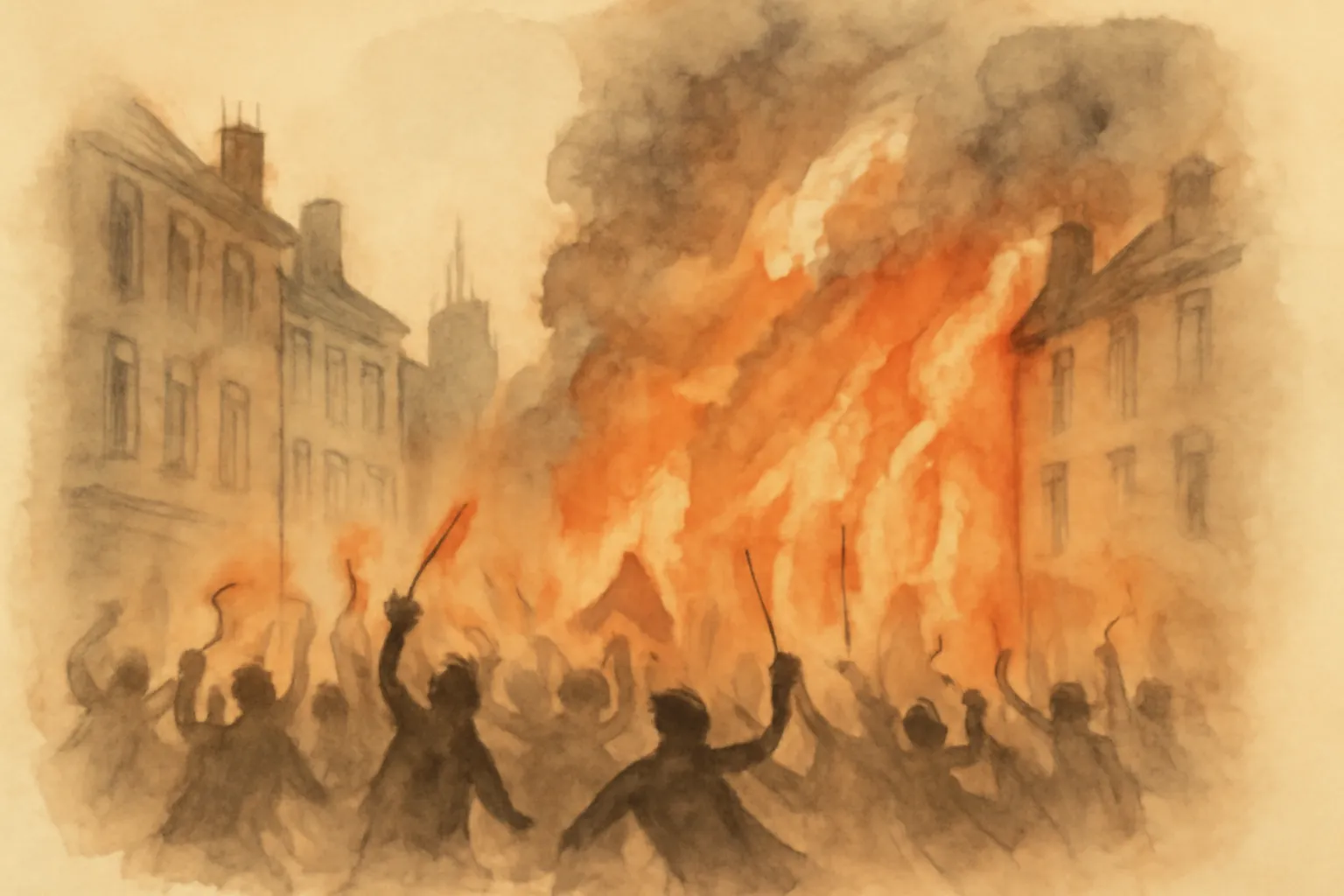 Ilustración de Barnaby Rudge: Una historia de los disturbios de 1780