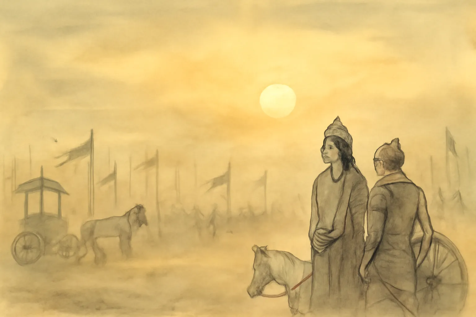 Ilustración de El Bhagavad Gita