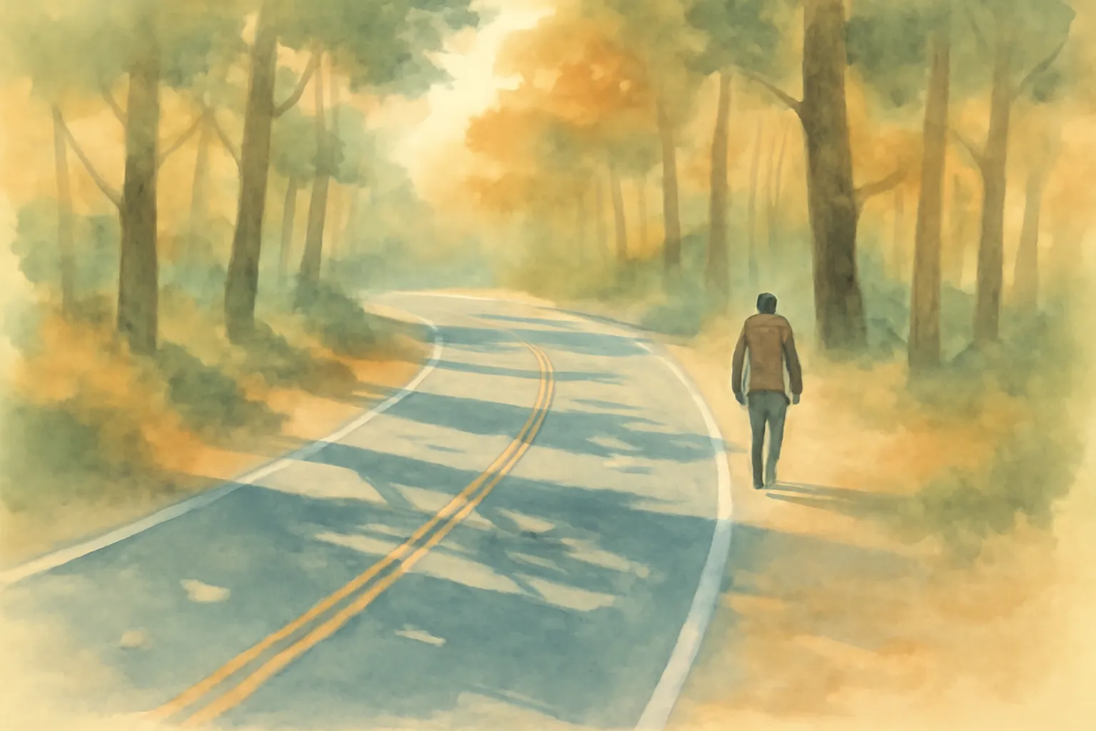 Illustration for Blue Highways