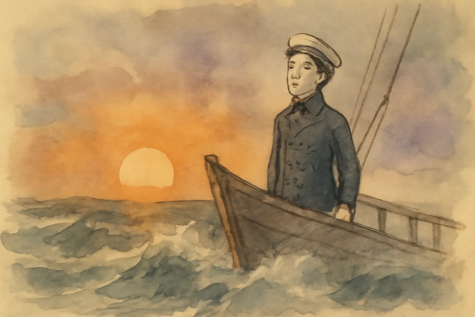 Ilustración de Por conducta y valor: Una historia de los días de Nelson