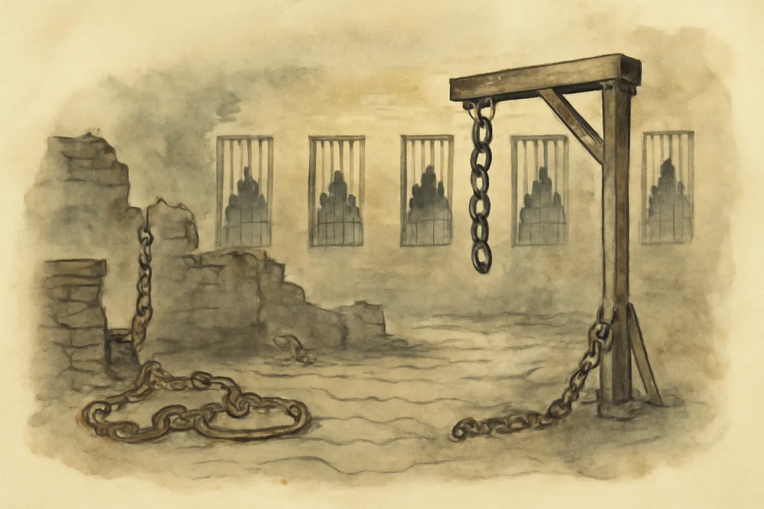 Illustration for Discipline and Punish: The Birth of the Prison
