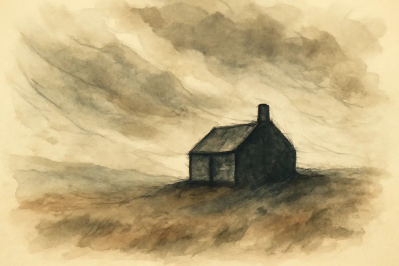 Ilustración de Emily Brontë