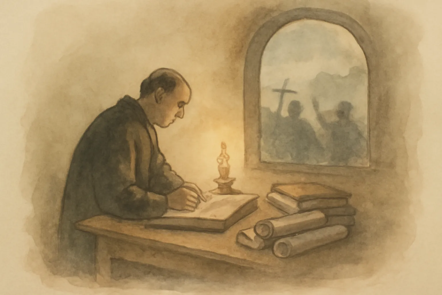 Ilustración de Erasmo y la época de la Reforma