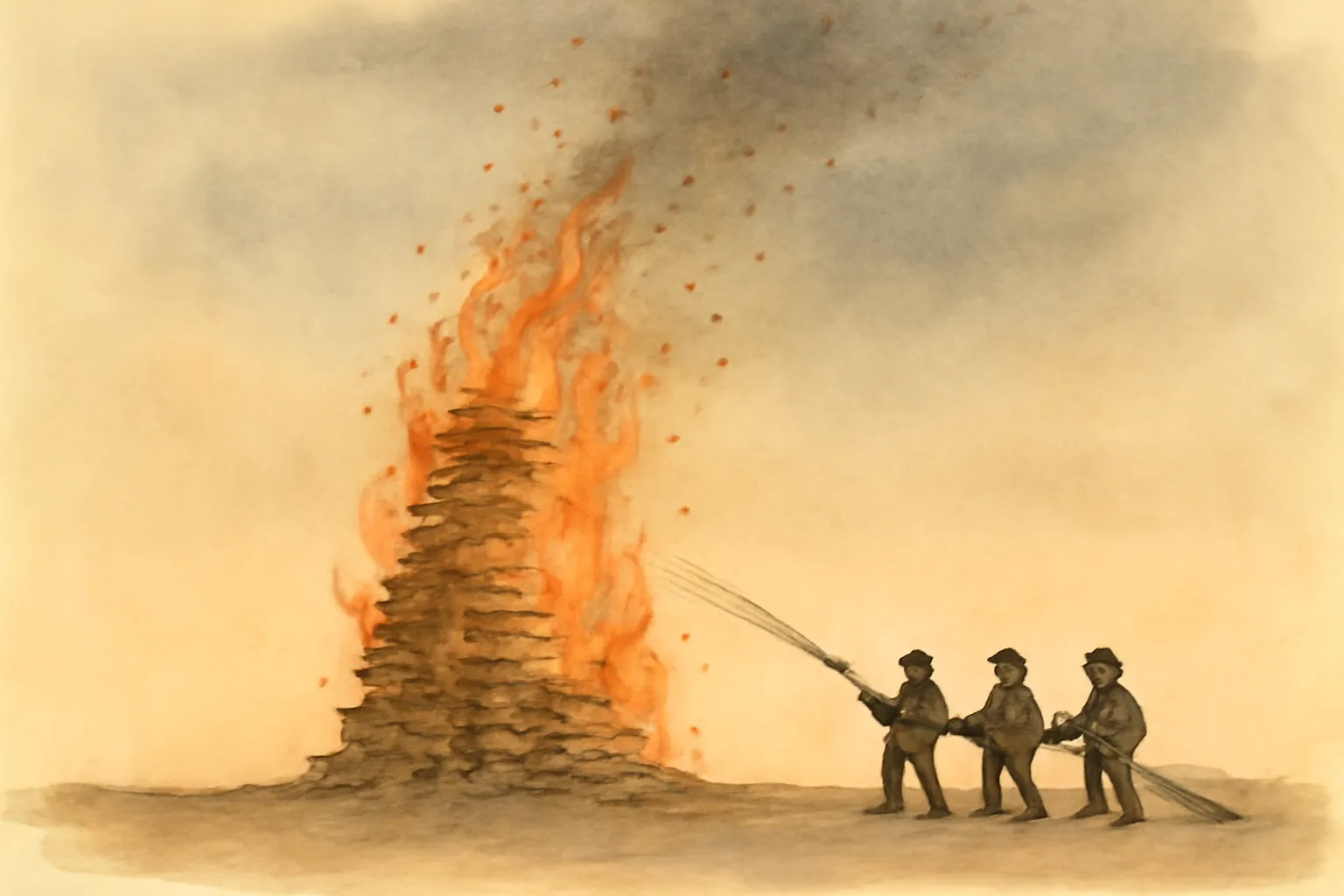 Illustration for Fahrenheit 451