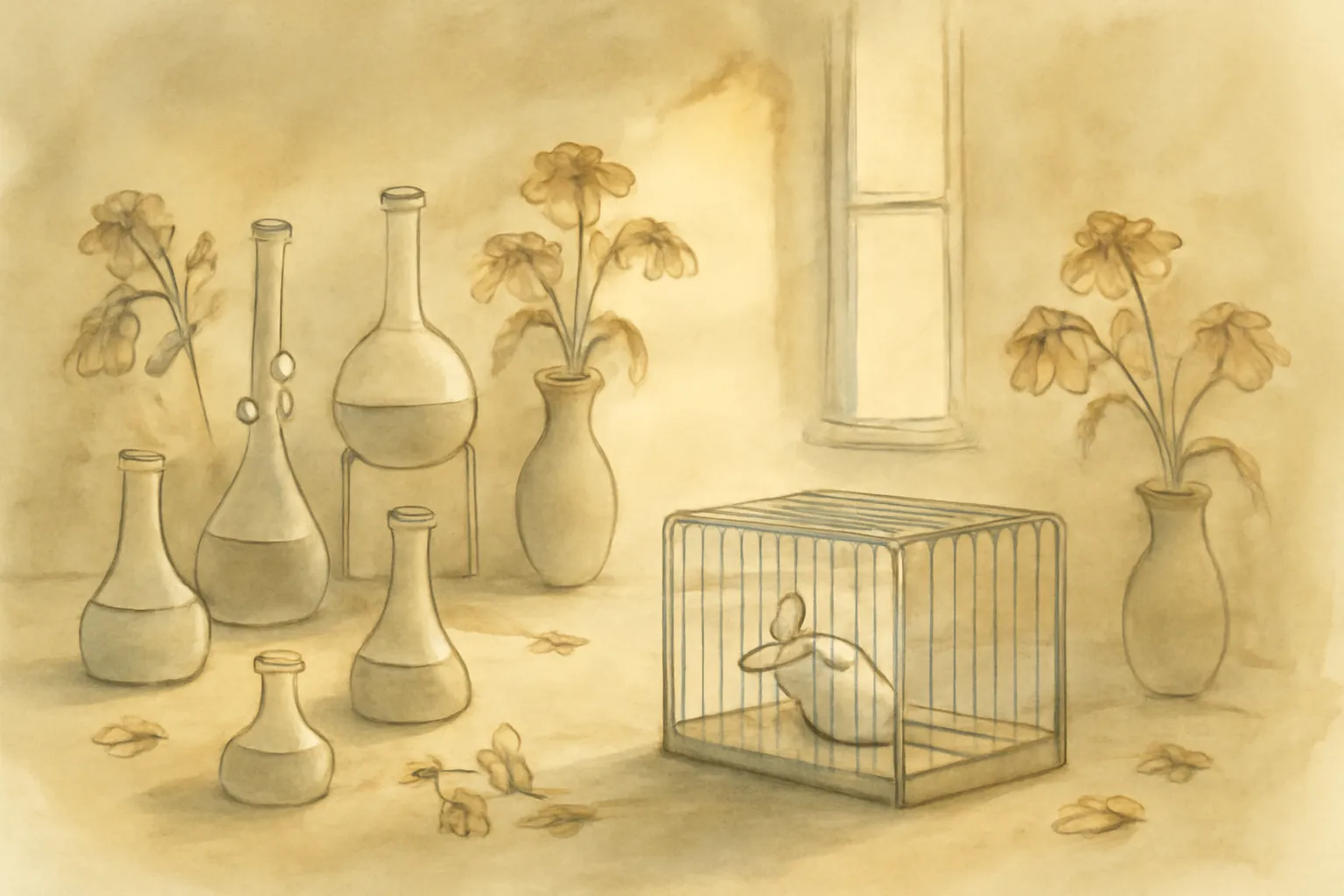 Illustration for Flowers for Algernon
