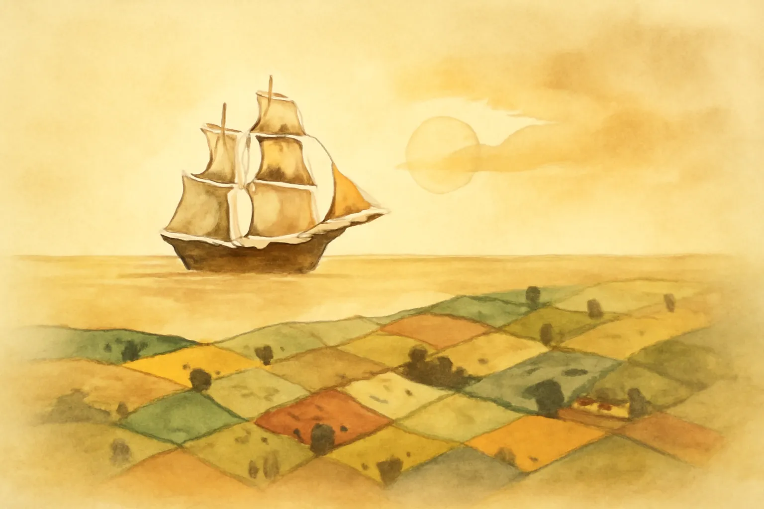 Ilustración de Siguiendo al ecuador