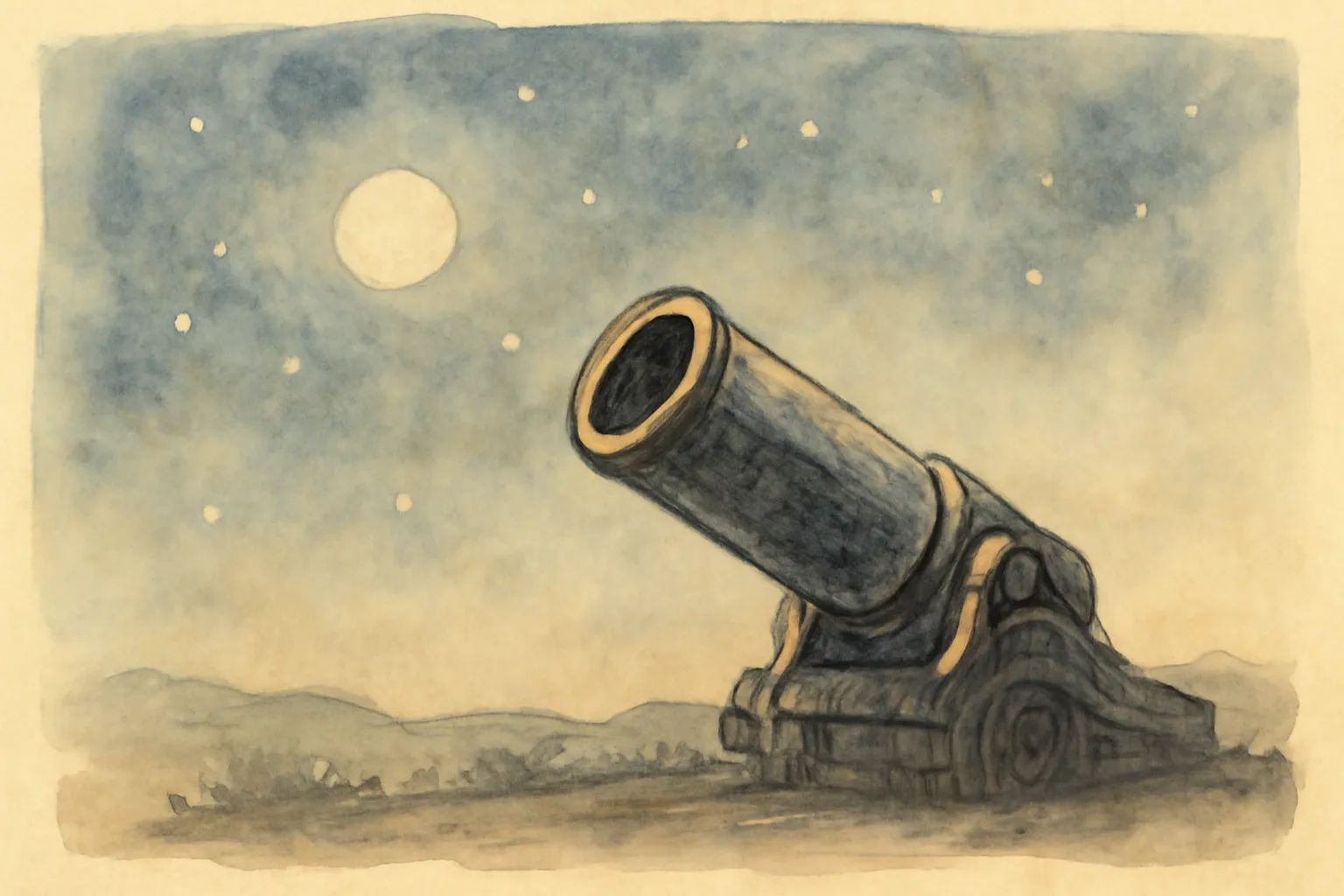 Ilustración de De la Tierra a la Luna
