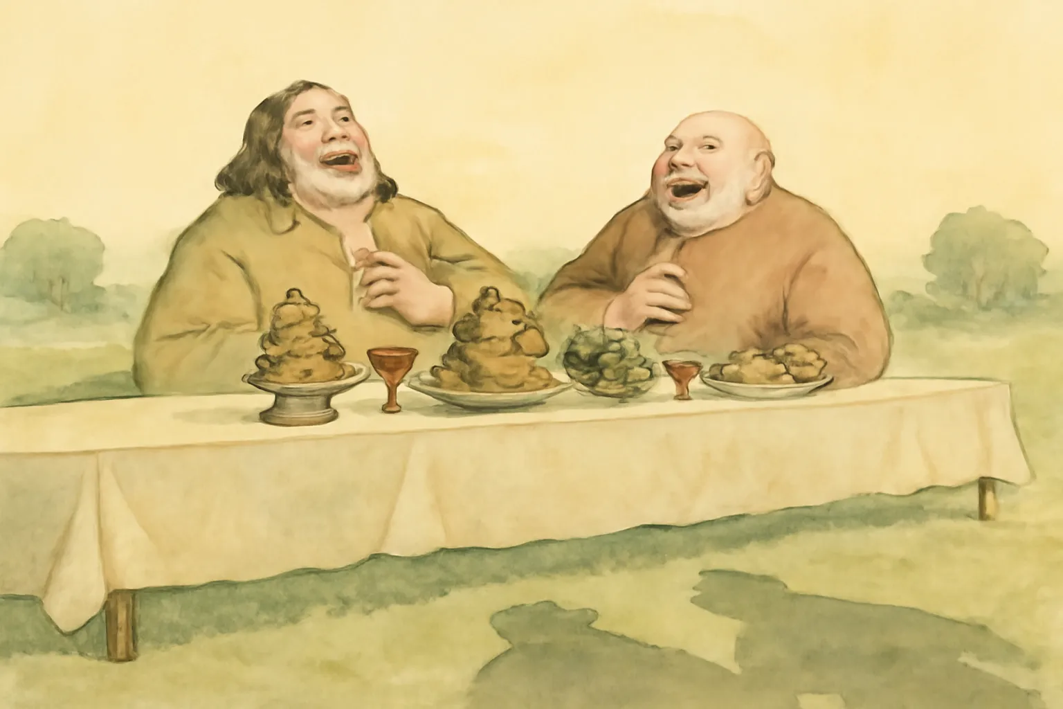 Ilustración de Gargantúa y Pantagruel