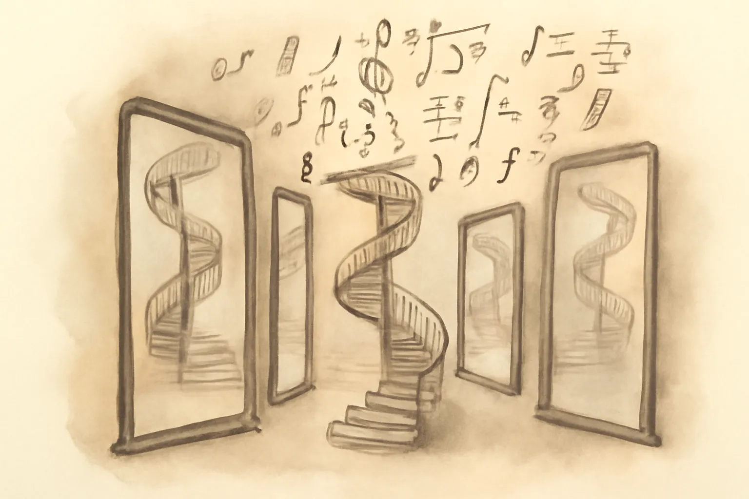 Illustration for Gödel, Escher, Bach: An Eternal Golden Braid