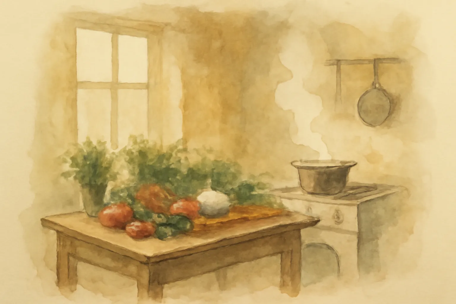 Illustration for Home Cooking