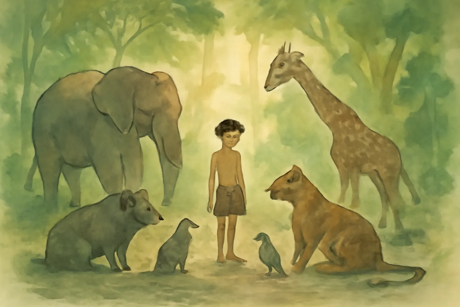 Ilustración de El libro de la selva