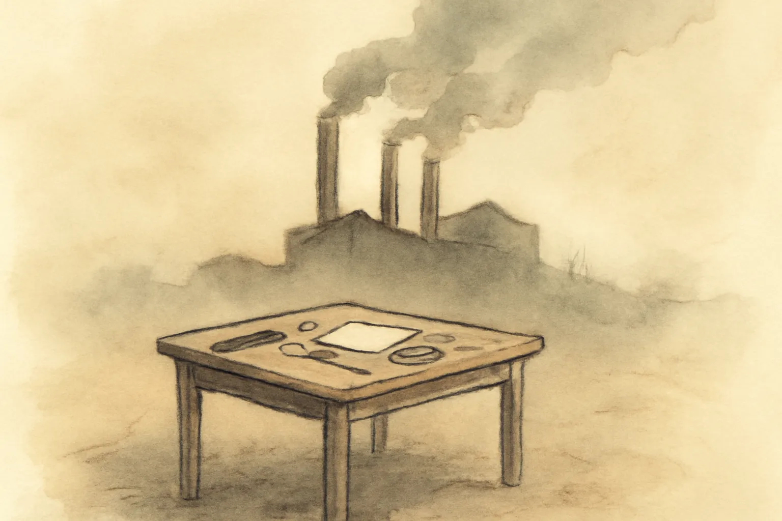 Ilustración de Katie Robertson: Historia de una niña en la fábrica