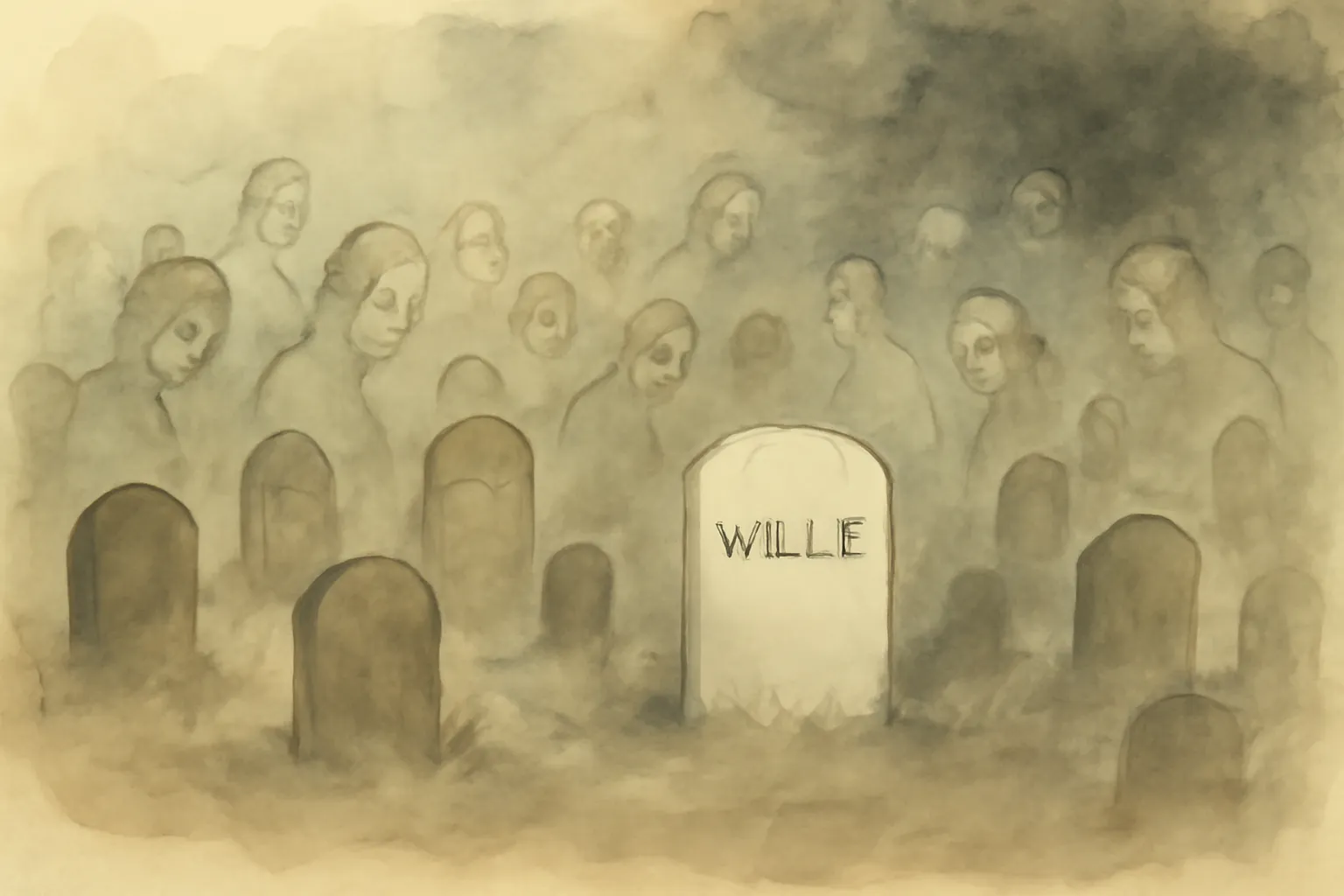 Illustration for Lincoln in the Bardo