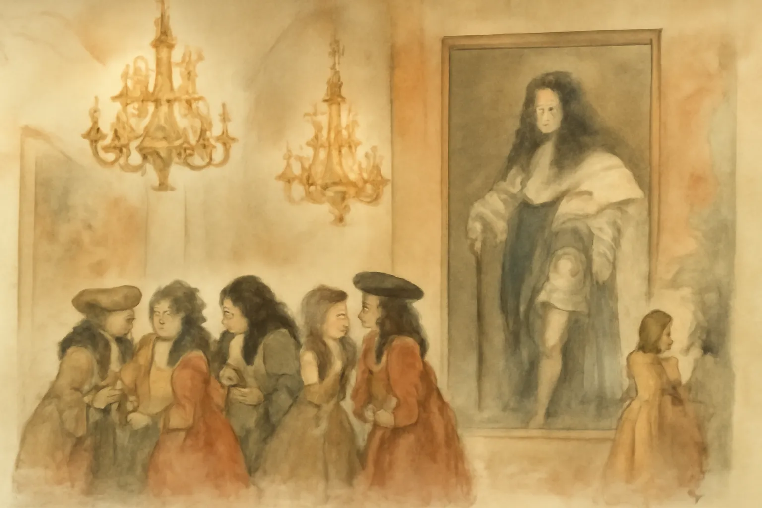 Illustration from Memoirs of Louis XIV and His Court and of the Regency — Complete