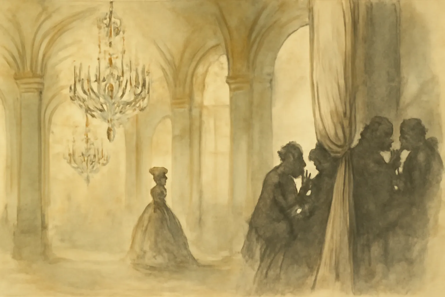 Ilustración de Memorias de la corte de María Antonieta, reina de Francia