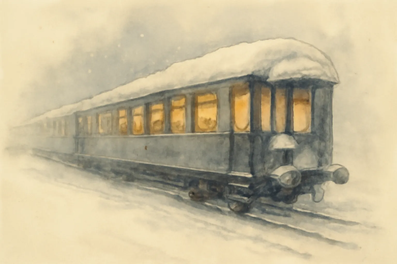 Illustration for Murder on the Orient Express