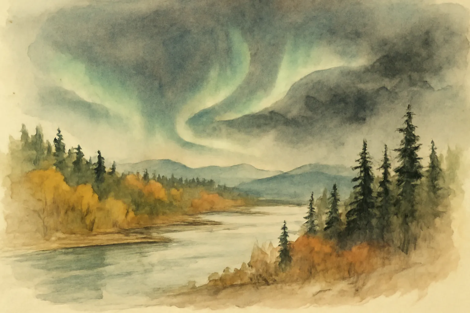 Ilustración de Luces del Norte