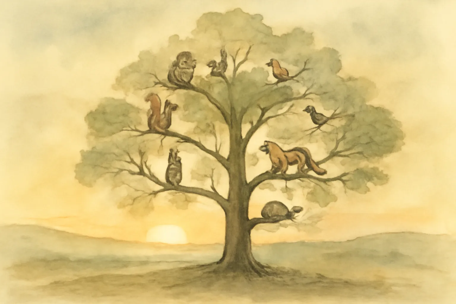 Illustration for On the Origin of Species by Means of Natural Selection