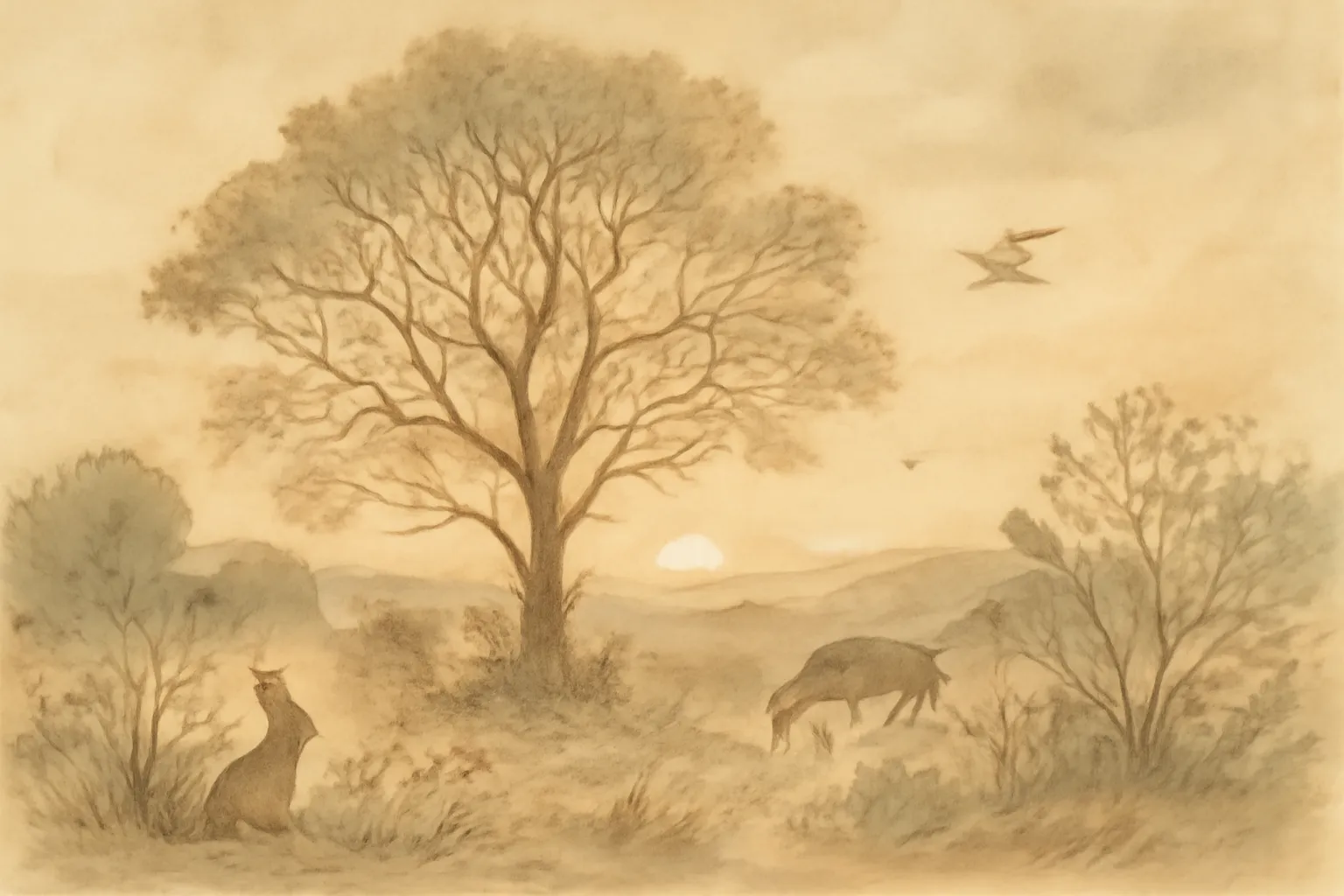 Illustration for On the Origin of Species