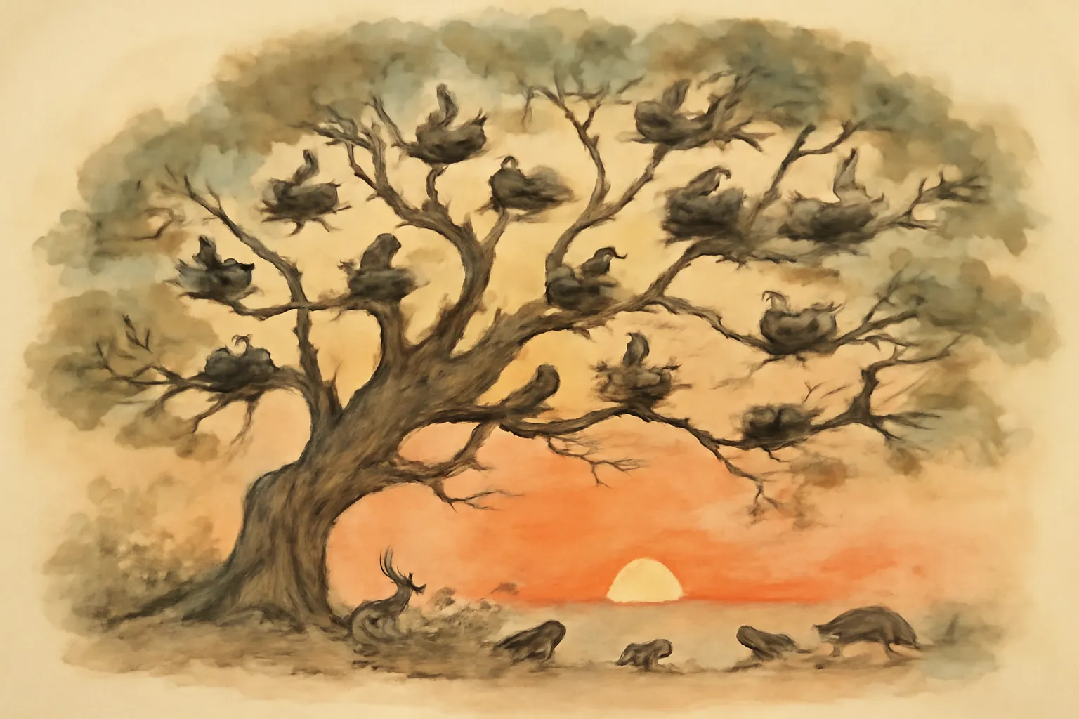 Ilustración de El origen de las especies