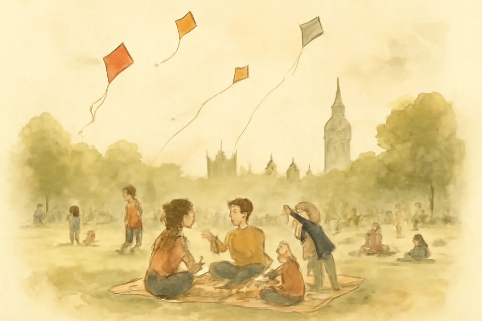 Ilustración de Los amigos de Patty