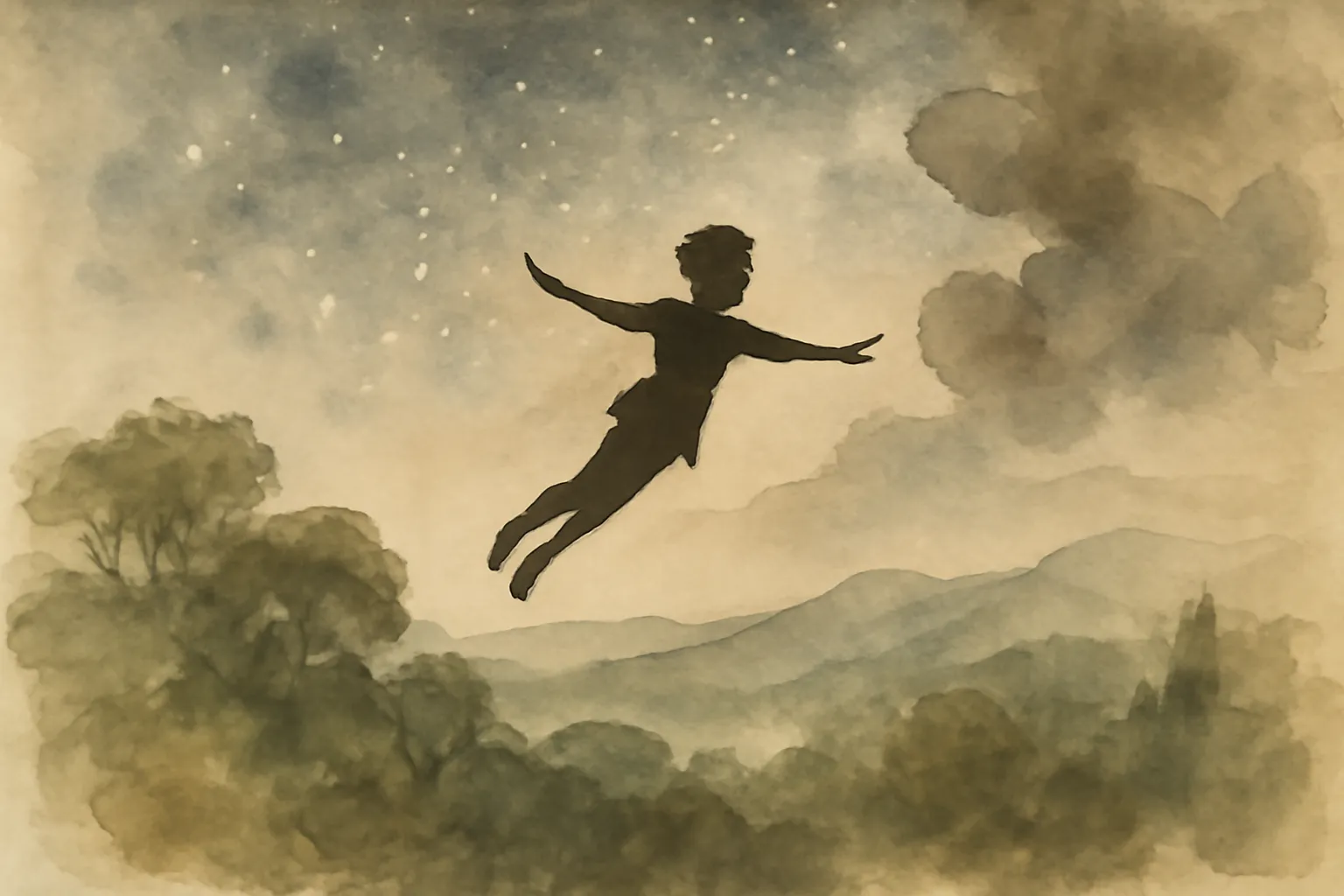 Ilustración de Peter Pan