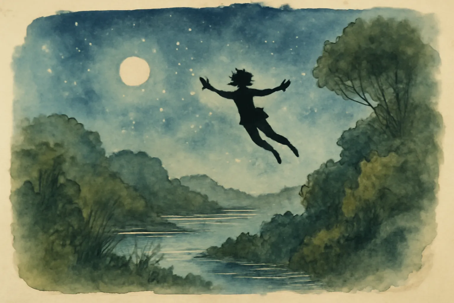 Ilustración de Peter Pan