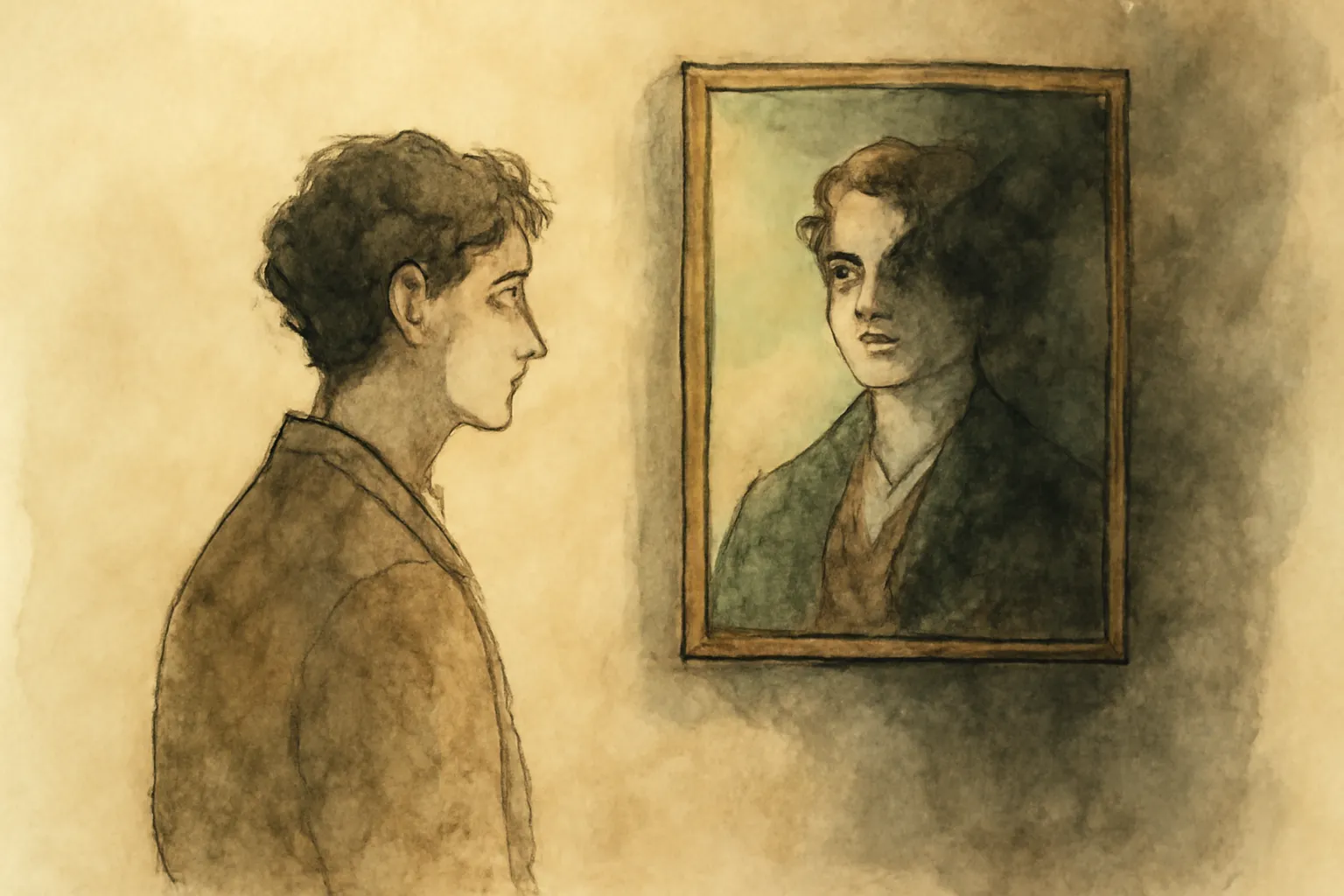Ilustración de El retrato de Dorian Gray